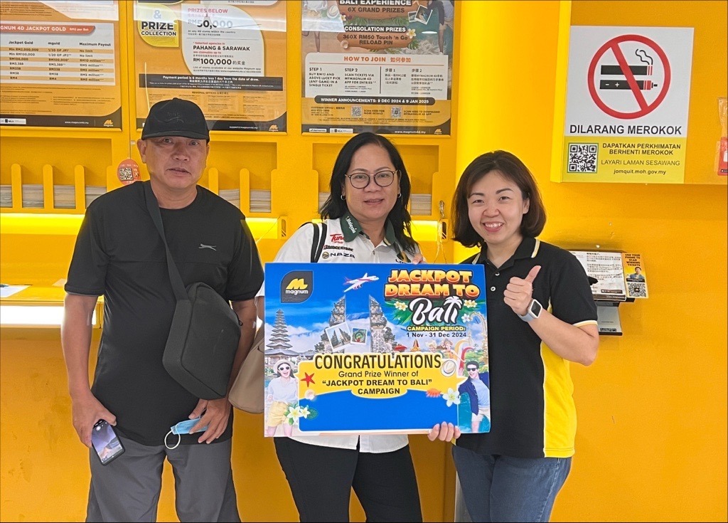 Sarawak Duo Win Dream Getaway in Magnum 4D’s ‘Jackpot Dream to Bali’ 2 Sarawak Duo Win Dream Getaway in Magnum 4D’s ‘Jackpot Dream to Bali’