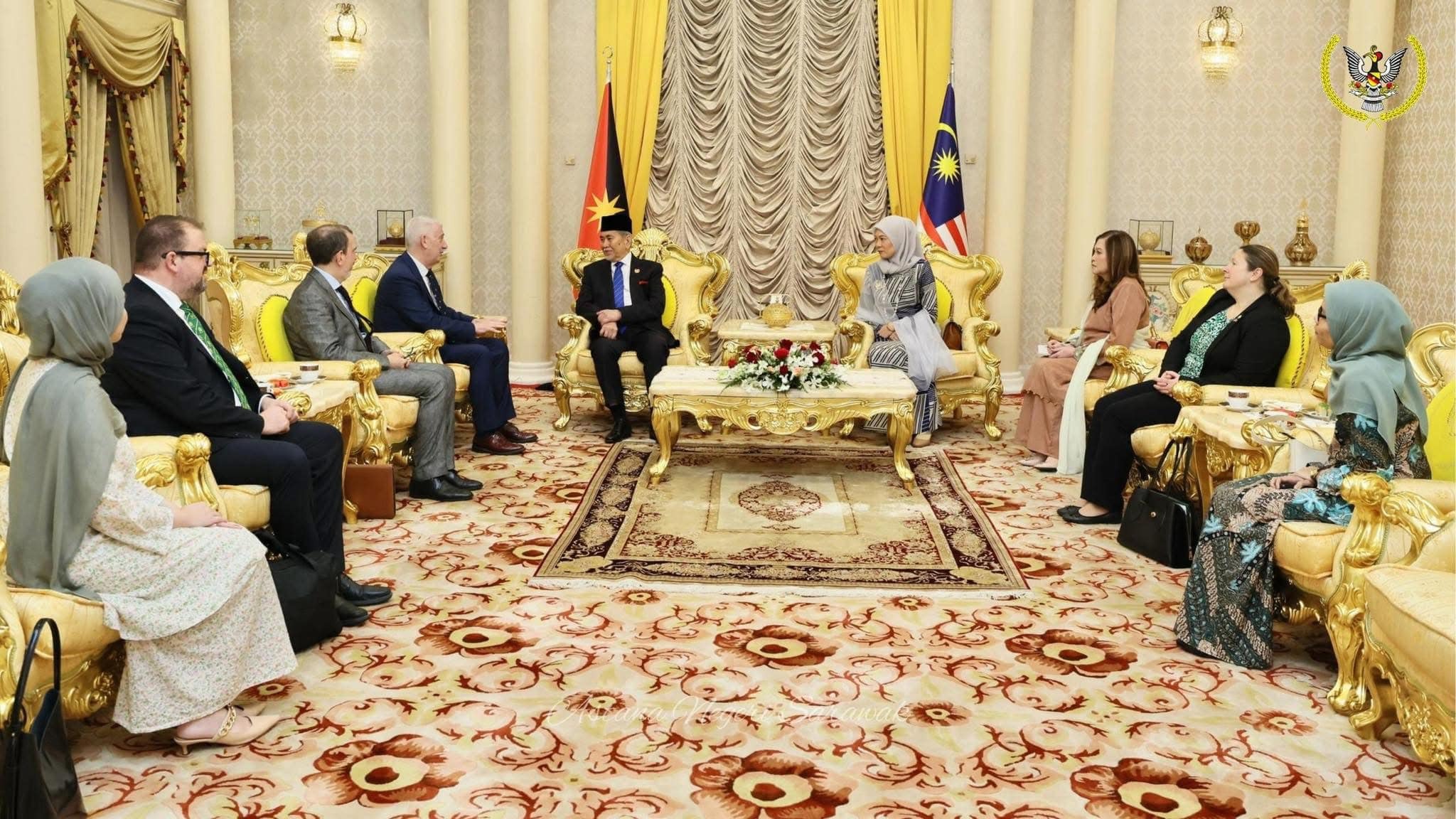 Malaysia-UK Ties Grow Stronger Sarawak Governor Hosts UK Speaker