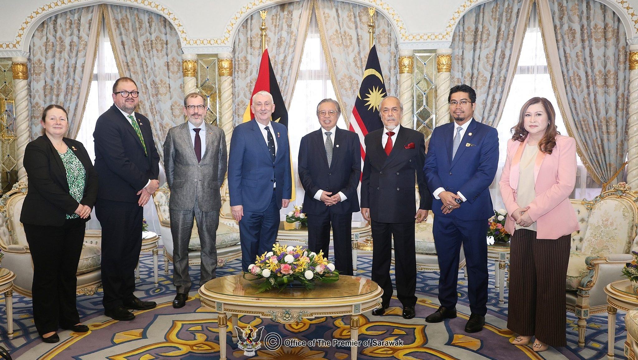 Sarawak Premier Welcomes UK House Speaker for Talks on Green Economy