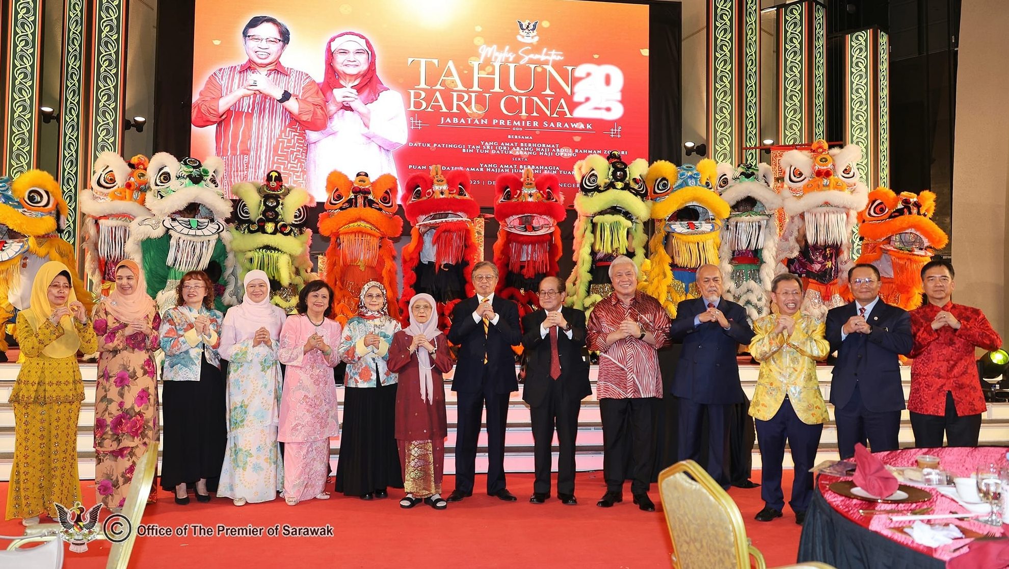 Sarawak Premier's Chinese New Year 2025 Celebration A Grand Gathering of Unity and Gratitude