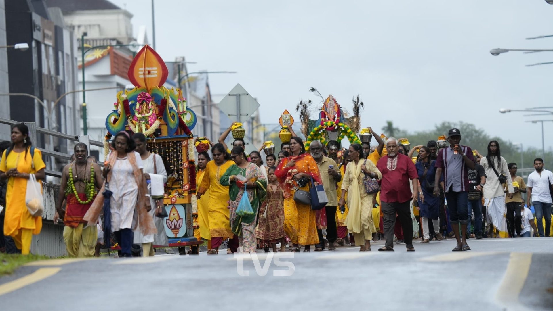 Thaipusam 2025 in Kuching Thousands Join Chariot Procession and Prayer