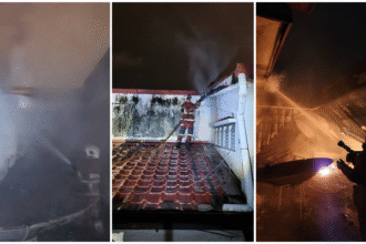 Early Morning Fire at Kuching Shophouse, No One Injured