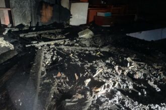 Fire Damages Room on First Floor of Bintulu Building, Minor Injury Reported