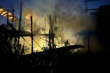 Fire Destroys Six Doors of GOF Barracks on Jalan Lanang, Sibu