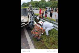 Man Dies in Self-Crash at Mile 11, Jalan KJD Julau