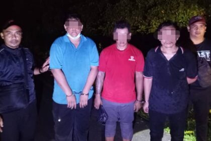 3 Men Caught Red-Handed in Failed Break-In at Samarahan Scrap Shop