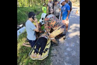 Elderly Woman Injured, Man Survives Accident on Jalan Lukut Penyulau