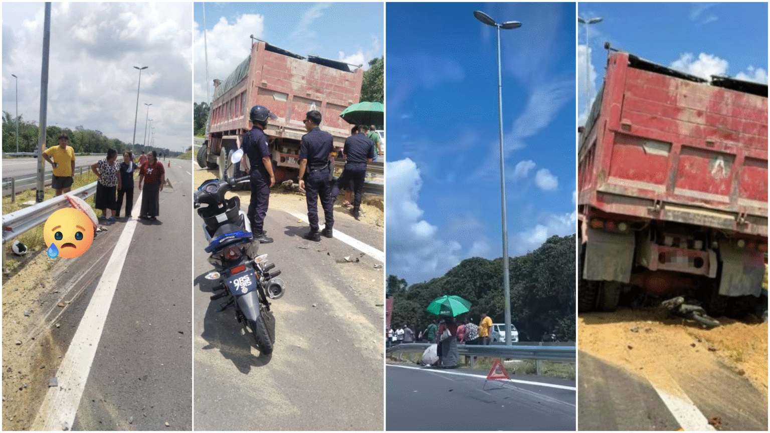 Grandfather and Grandson Die in Sibu Lorry Accident
