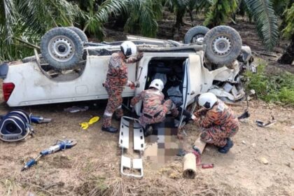 Indonesian Man Dies in Toyota Hilux Crash Near Bintulu Bridge