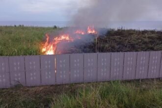 Quick Action by Firefighters Stops Bush Fire in Jalan Pantai Lutong