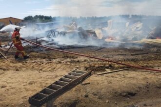 Samalaju Fire Destroys 3 Worker Housing Blocks, No Injuries Reported