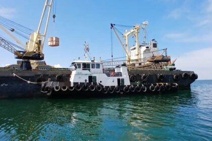 Tugboat and Barge Caught Operating Illegally Off Kuala Baram