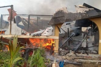 Wooden House in Kampung Tebaang Razed by Morning Fire, No Casualties