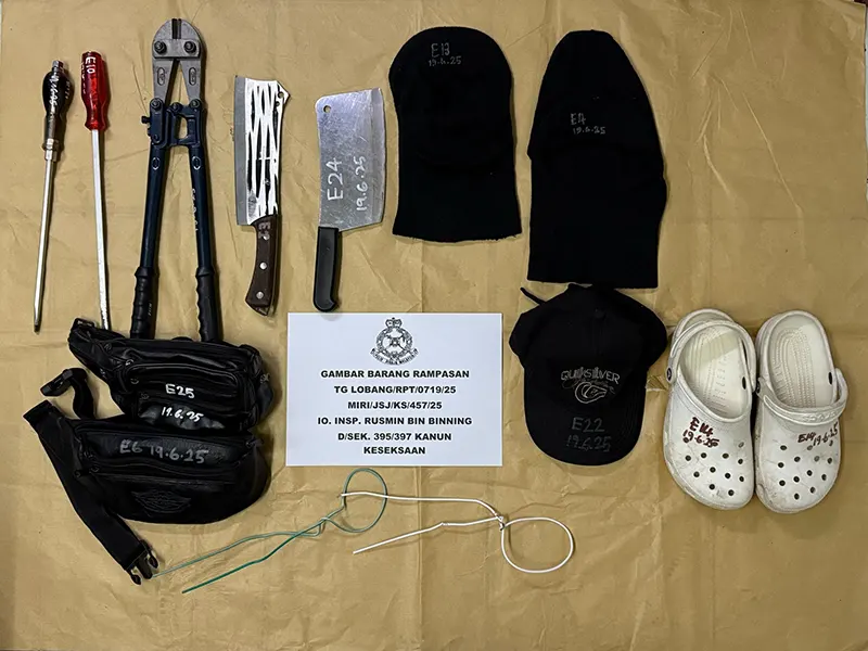 Miri Police Foil Armed Robbery Syndicate Within 24 Hours 2 Four men arrested in Miri gang robbery case