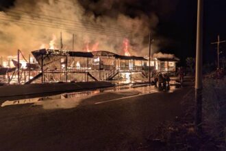 Nine-Door Longhouse in Sibu Nearly Destroyed in Evening Fire