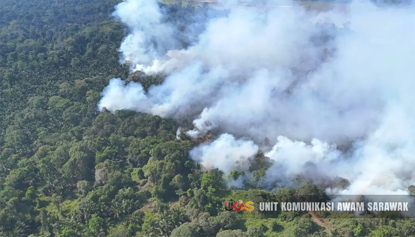 230 Personnel Battle Plantation Fire Near Mukah Airport as Operation Enters Eighth Day