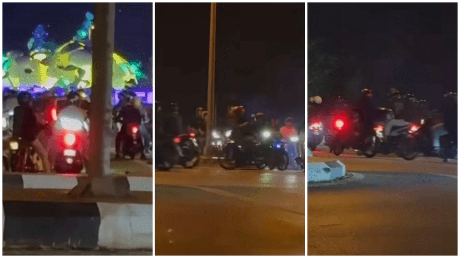 63 Motorcycles Seized in Police Crackdown on Mat Rempit at Jalan Astana