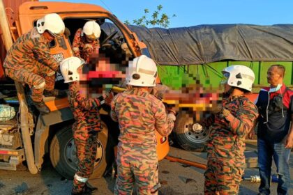 Lorry Rear-End Crash in Roban Leaves One Injured Early Morning
