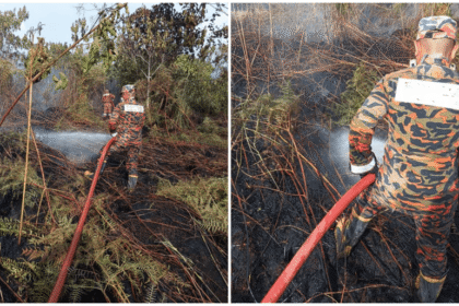 Quick Action Saves Kampung Banting From 1‑Hectare Bush Fire
