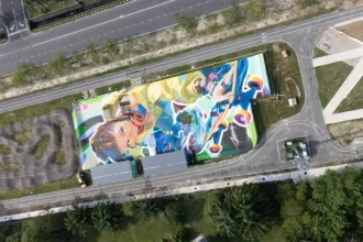 Random Female Skate Boarder’ 3D Mural Adds Creative Spark to Miri Skate Park