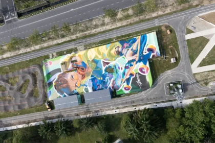 Random Female Skate Boarder’ 3D Mural Adds Creative Spark to Miri Skate Park