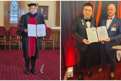 Sarawakian Wynson Ong Honoured with UK Royal Award and Doctorate