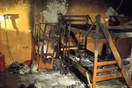 Swift SMK Medamit Staff Douse Dorm Fire, Spare Limbang Students