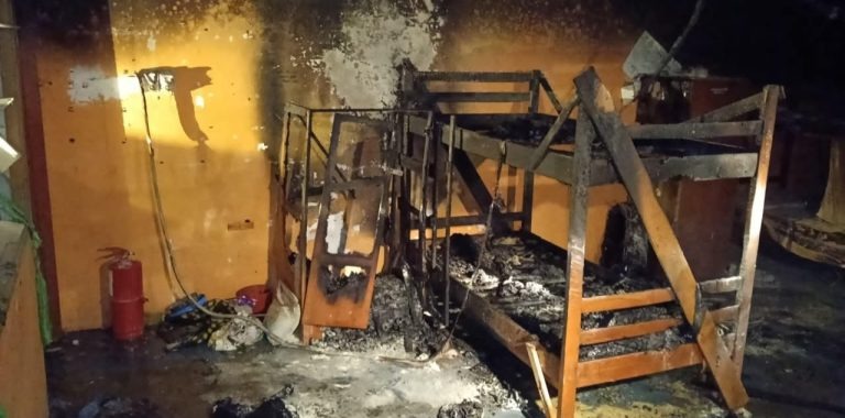 Swift SMK Medamit Staff Douse Dorm Fire, Spare Limbang Students