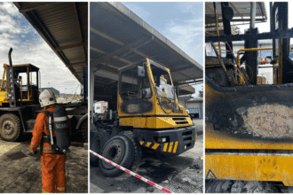 Terminal Tow Tractor Destroyed in Early Morning Fire at Bintulu Port