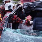 Accident in Serian Leaves Woman Injured and Trapped