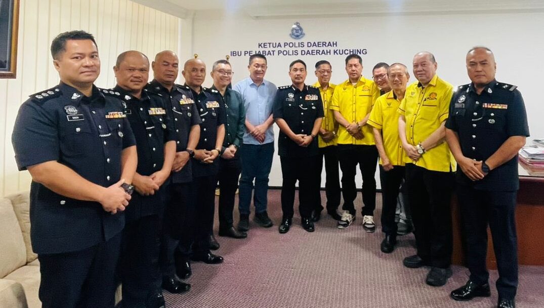 Chinese Community Leaders Visit Kuching District Police Chief to Strengthen Crime Prevention