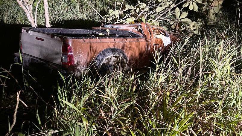 Man Escapes Death After 4WD Skids and Crashes on Jalan Bakong, Miri