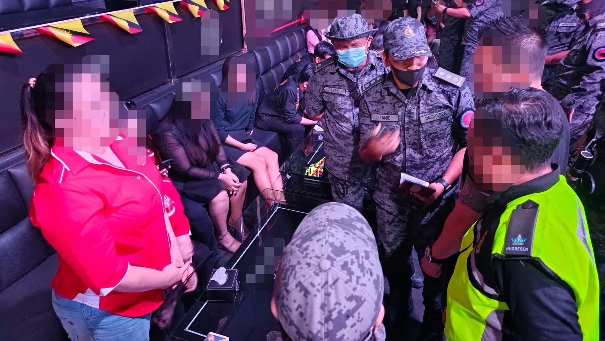 Ops Gegar & Ops Sapu 79 Detained in Night Raid at Club and Gambling Den