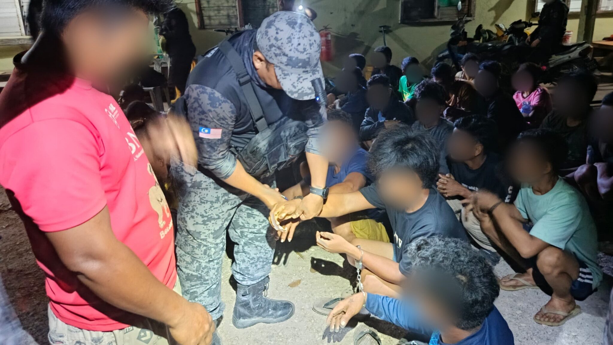 Ops Sapu in Lundu 47 Illegal Immigrants Arrested in Plantation Raid