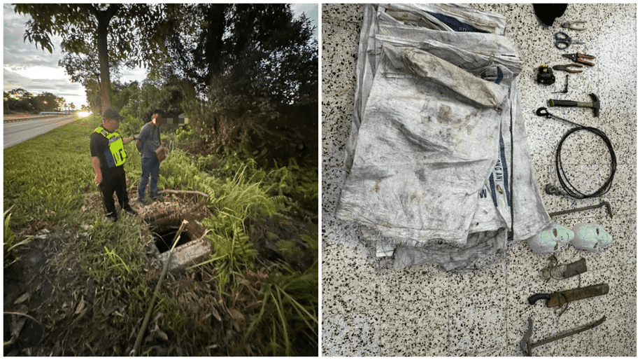 Police Nab Three Cable Theft Suspects Red-Handed in Sibu