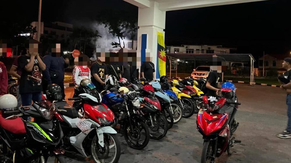 Police Seize 18 Motorcycles, Issue 101 Summonses in Miri Street Gang Operation