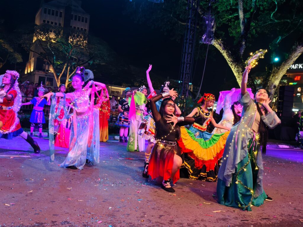Rain Couldn’t Stop Kuching’s Parade of Lights From Dazzling Crowds