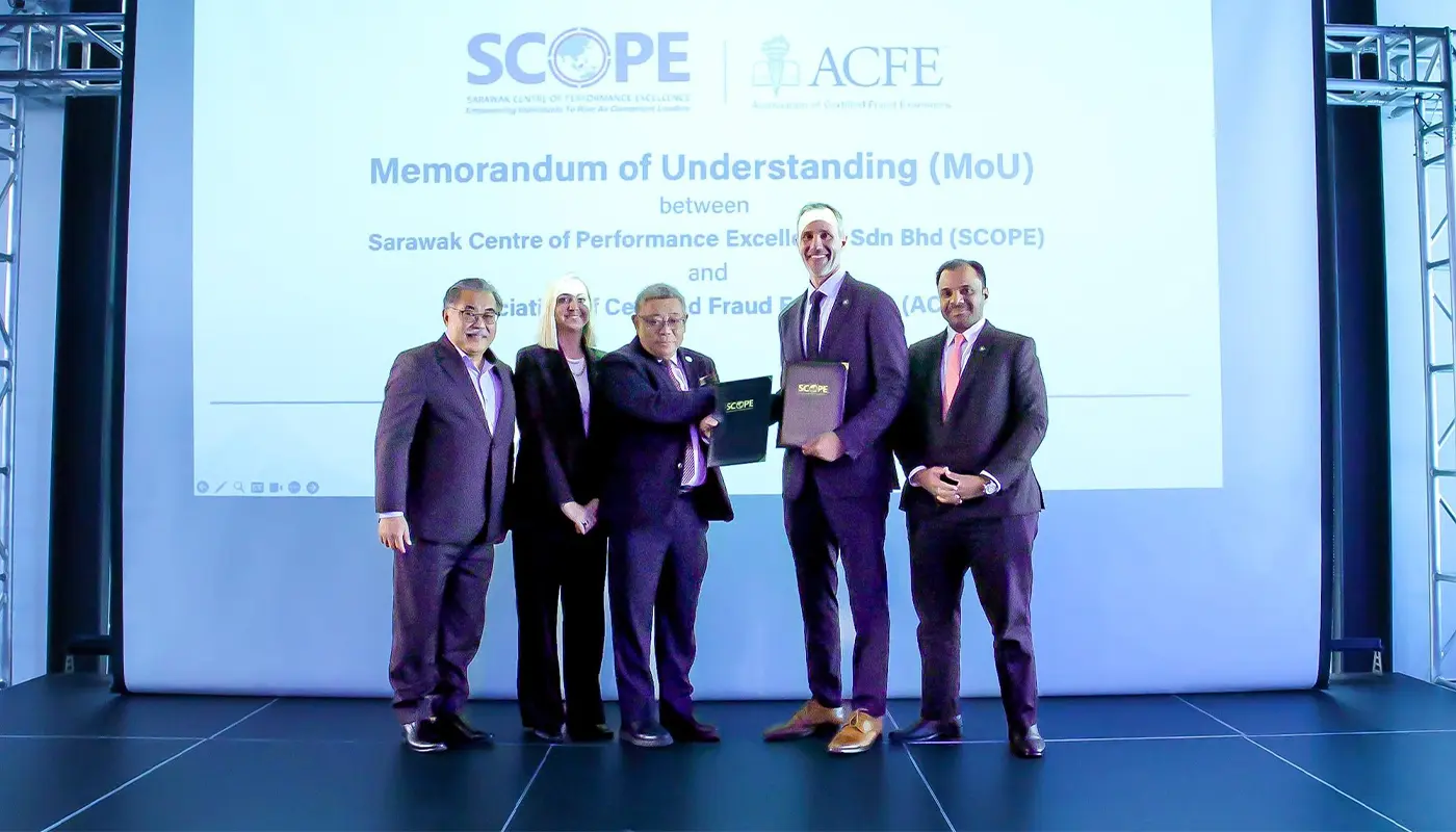SCOPE and ACFE Sign MoU to Boost Anti-Fraud Capacity in Sarawak