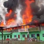 Saratok Longhouse Fire Destroys 80 Percent of 16-Door Rumah Panjang