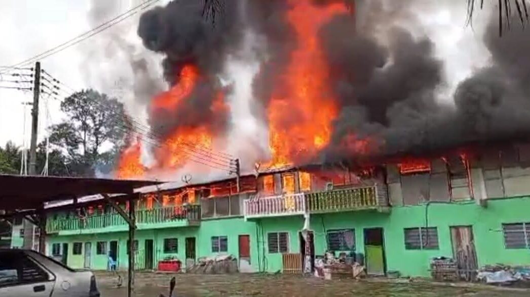 Saratok Longhouse Fire Destroys 80 Percent of 16-Door Rumah Panjang