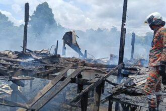 Six Left Homeless After Fire Rips Through Kampung Nelayan Homes