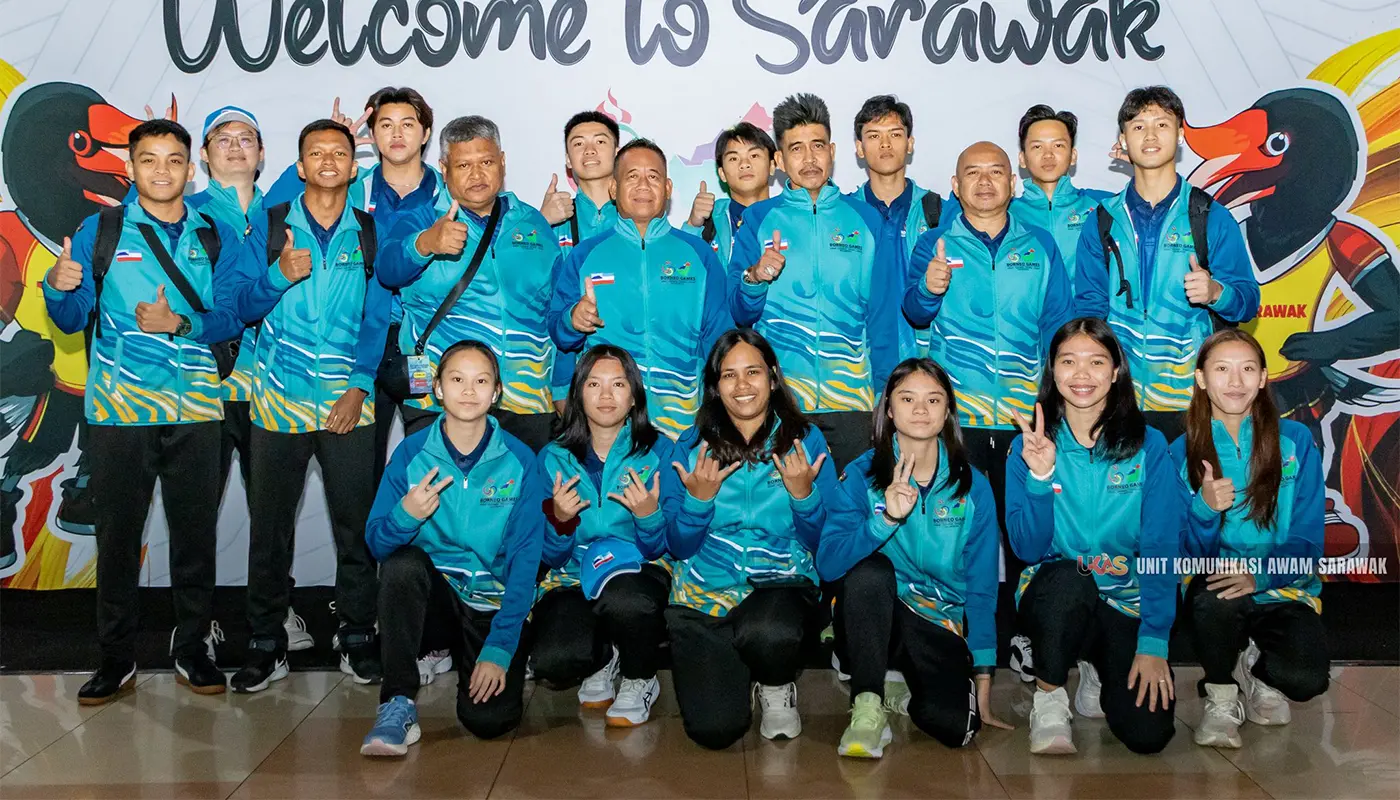 Sabah Athletes Arrive in Kuching With High Hopes for BGK 2025