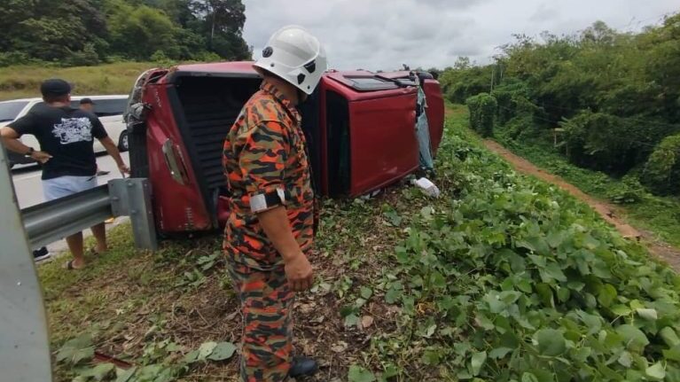 Three Dead, Four Injured in Crash on Serian-Sri Aman Pan Borneo Highway