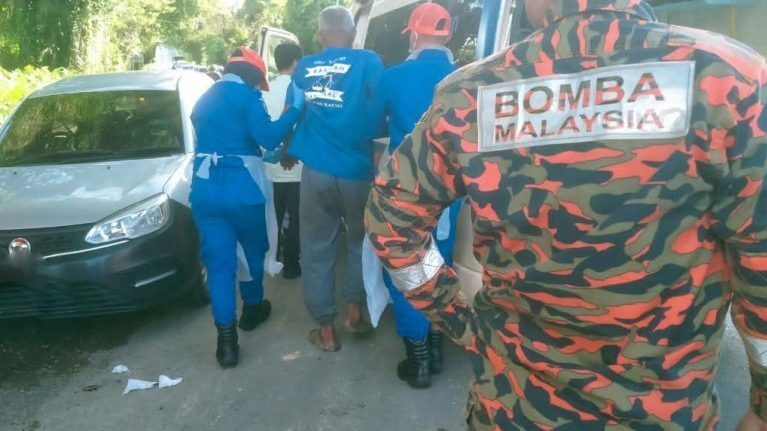 Two Men Injured in Road Accident at Simpang Malong