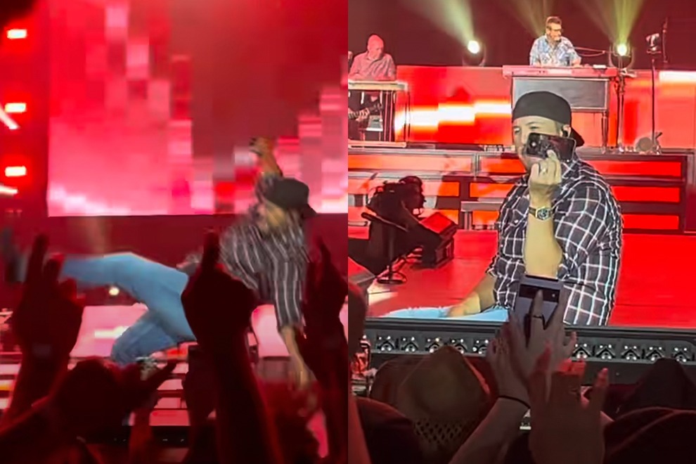 Luke Bryan Takes a Tumble: Country Star Falls During Concert 1 Luke Bryan Takes a Tumble Country Star Falls During Concert