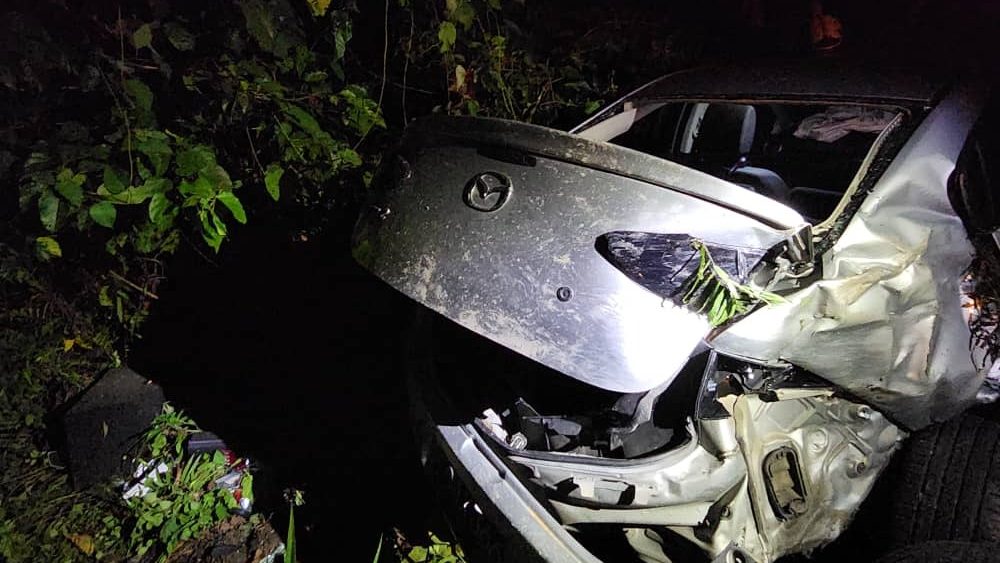 Man Rescued from Ravine Crash, Fire Destroys Workers' Quarters