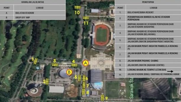 Road Closures for Para SUKMA 2024 Closing Ceremony: What You Need to Know 1 Road Closures for Para SUKMA 2024 Closing Ceremony What You Need to Know
