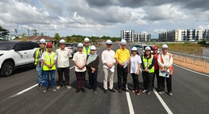 New Access Road to Kuching Airport Nears Completion, Ready by June 2025