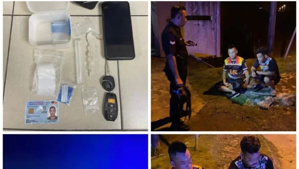 Duo Arrested for Hiding Syabu in Car During Police Patrol in Kota Samarahan 1 Duo Arrested for Hiding Syabu in Car During Police Patrol in Kota Samarahan