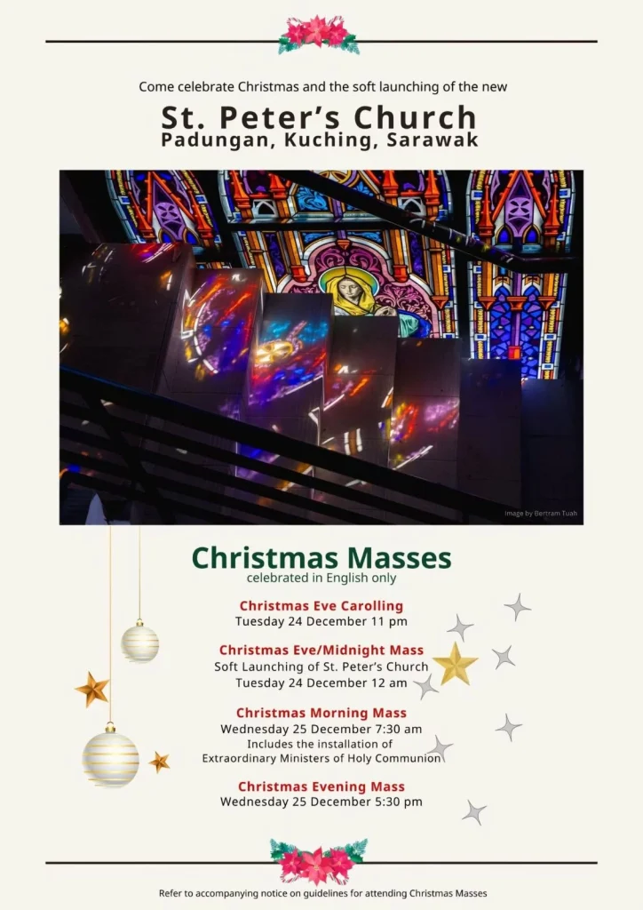 Inaugural Midnight Mass at New St. Peter's Church in Kuching 2 Inaugural Midnight Mass at New St. Peter's Church in Kuching